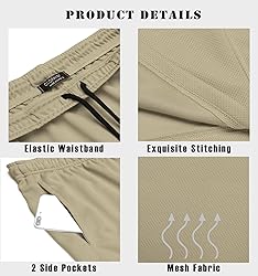 COOFANDY Men's 3 Pack Gym Workout Shorts Mesh