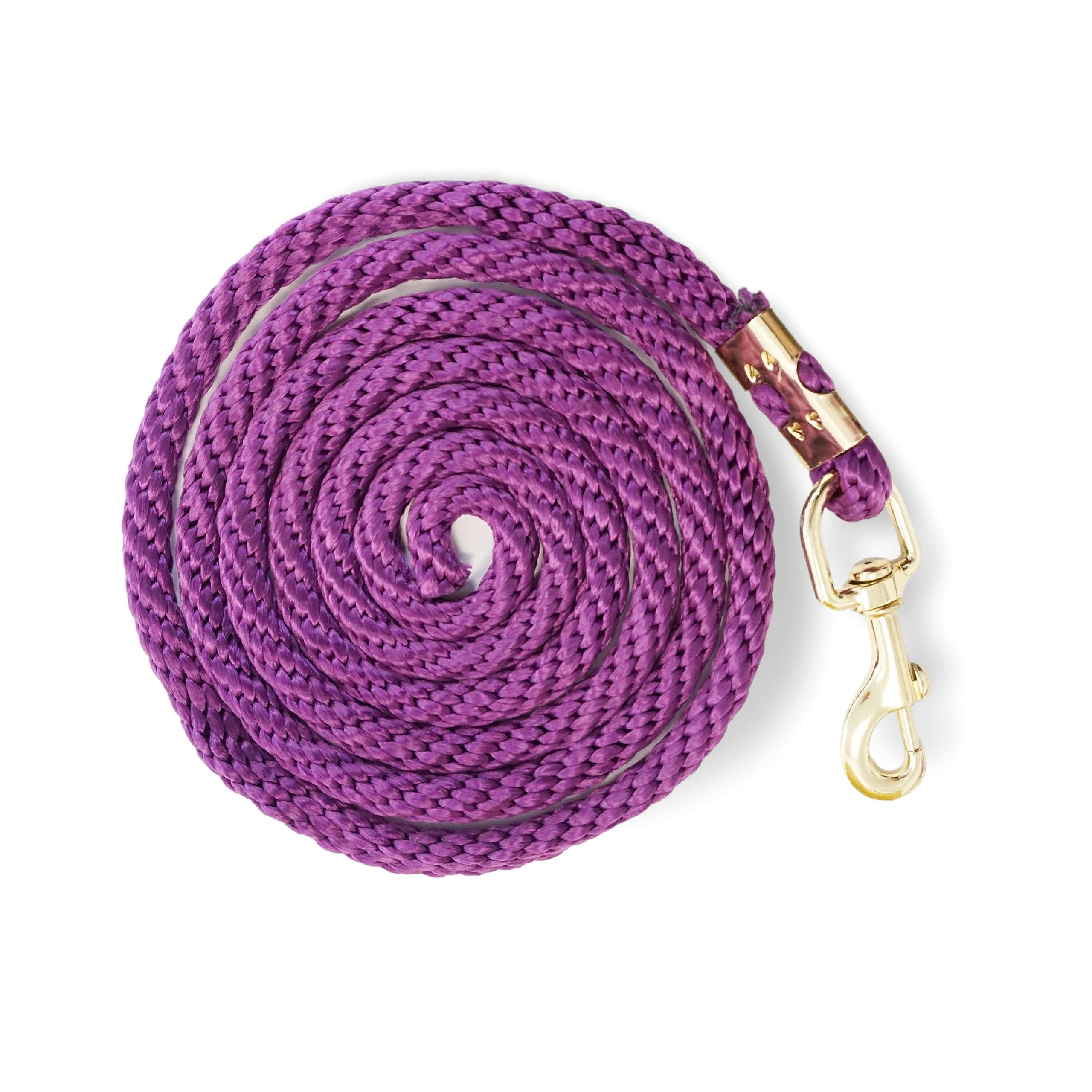 Lead Rope for Horse - Tie Rope in Various Stylish Designs, Lead Line, Tie Rope Pony, Donkey, Goat (Purple)