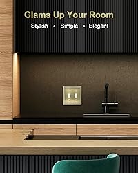 TREEWELL 2-Pack Double Toggle Light Switch Cover