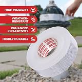 XFasten Reflective Tape White and Silver 2 in x 5 yd High Intensity DOT-C2 view 8