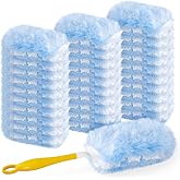 Duster Refills for Swiffer Duster, 30 Count with 1 Secure-Grip Handle | 2 Side 360&deg; , 4X Microfibers, Heavy Duty Disposable Multi Surface Dusters for Cleaning