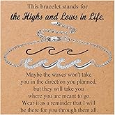 OAVOOK Inspirational Gifts for Women, Get Well Gifts, Thinking of You Cheer Up Bracelet for Birthday Anniversary Christmas