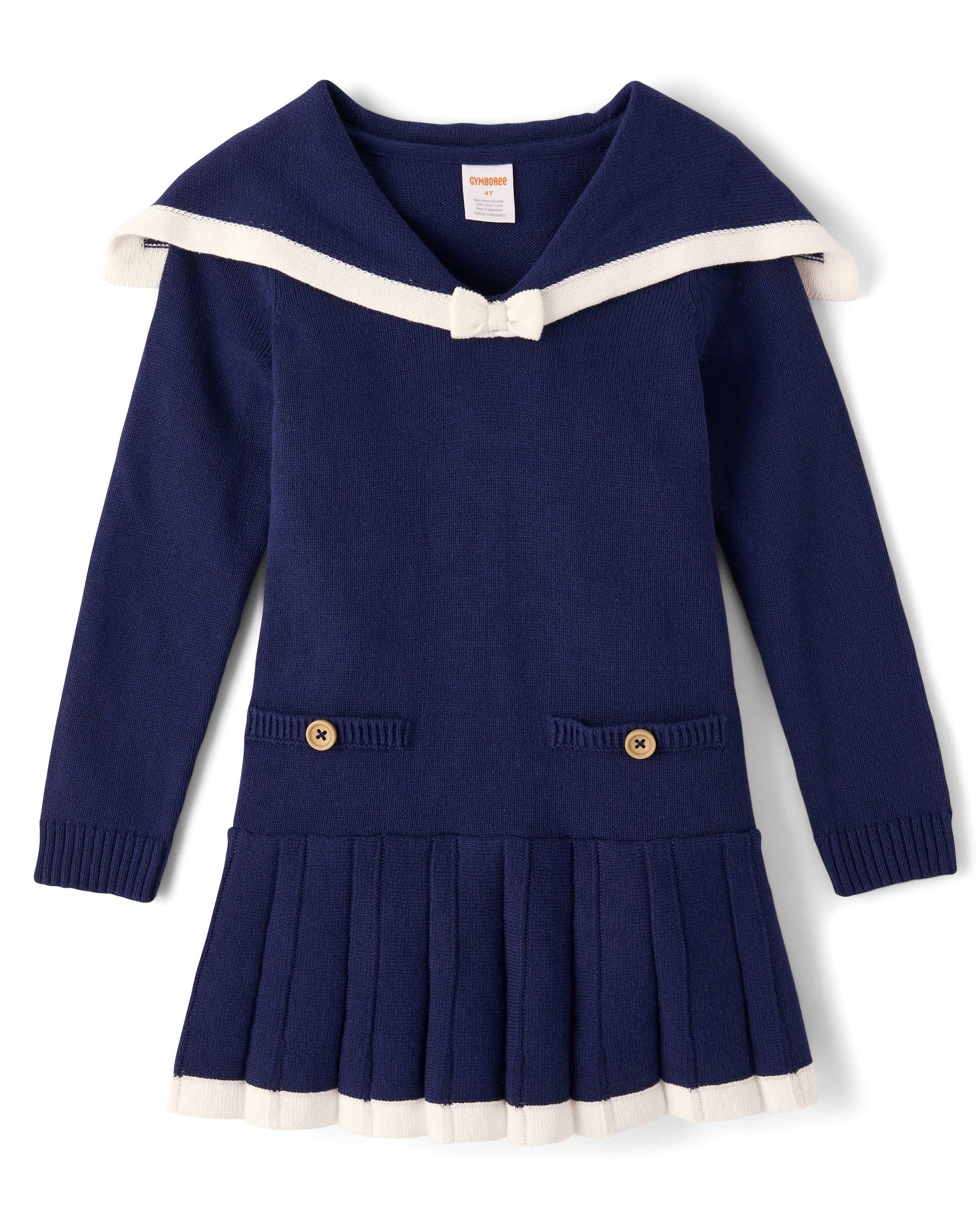 Gymboree,Girls,and Toddler Long Sleeve Sweater Dresses,Coastal Sailor,18 Months,24 Months Image