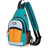 Small Sling Bags for Women Crossbody Backpack Multi-Pocket Adjustable Strap Daypack for Outdoors Hiking Traveling (green)