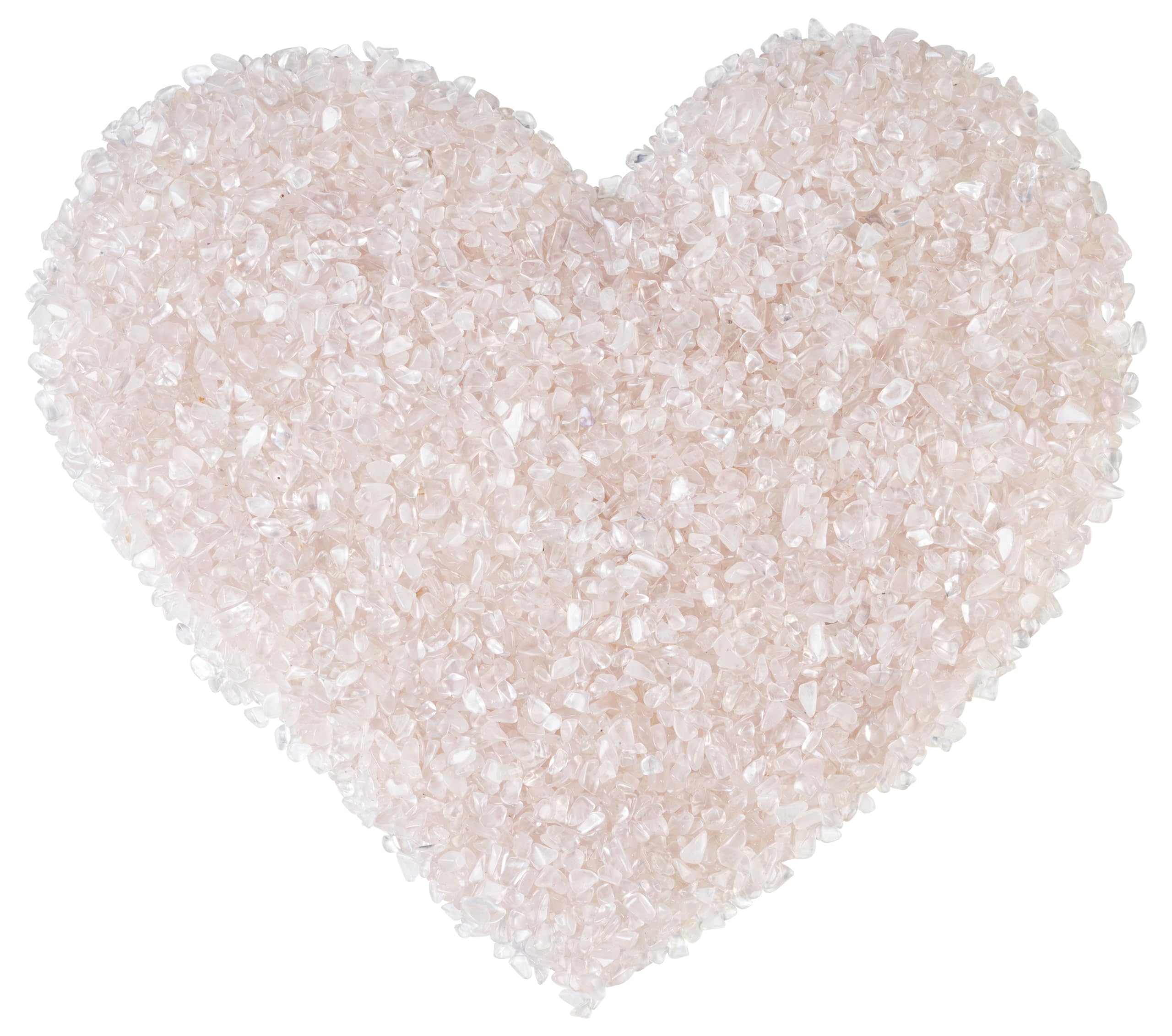 Crocon® 1/2 LB Crushed Rose Quartz Chips Bulk Stone 1100+ Carats Natural Quartz Pieces Irregular Shape Gemstone Tumbling Cabbing Gem Mining Chakra Balancing Reiki and Crystal Healing Home Office D?cor