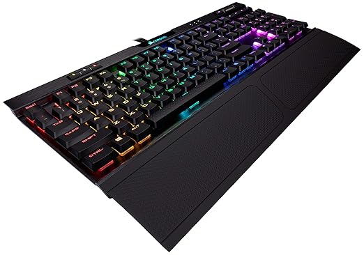 CORSAIR K70 RGB MK.2 Low Profile Mechanical Gaming Keyboard - USB Passthrough & Media Controls - Linear & Quiet - Cherry MX R