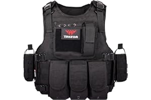 VAV YAKEDA YAKEDA Outdoor Tactical Airsoft Vest Adjustable Fit Adult