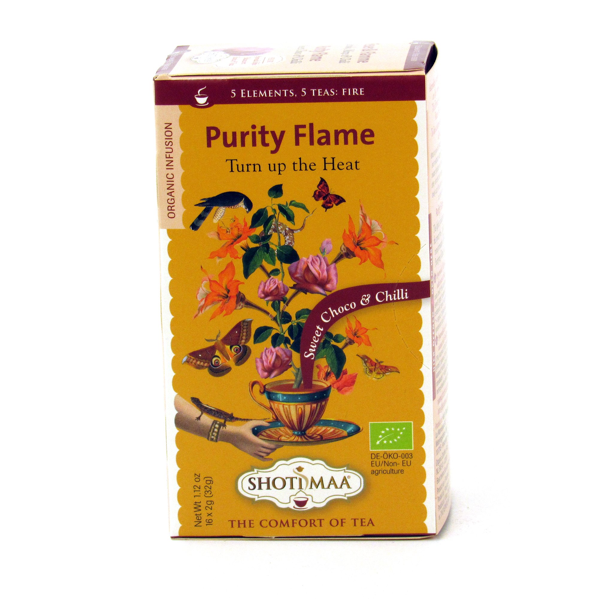 Shoti Maa Organic Ginger & Spice Teabags - 2g, 5x5x1cm