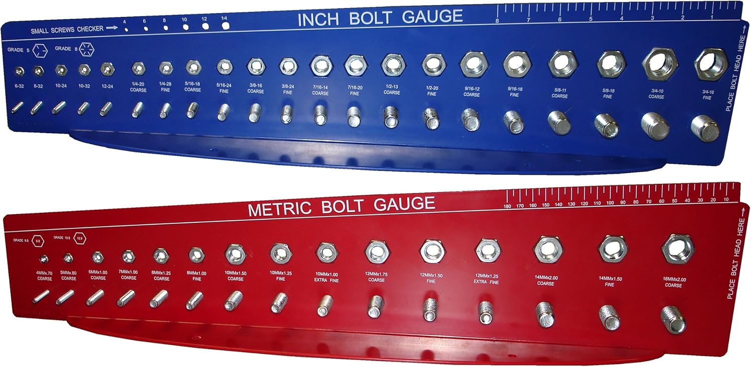 Bolt And Nut Thread Size Fastener Gauge MM Metric Tillescenter Nut 