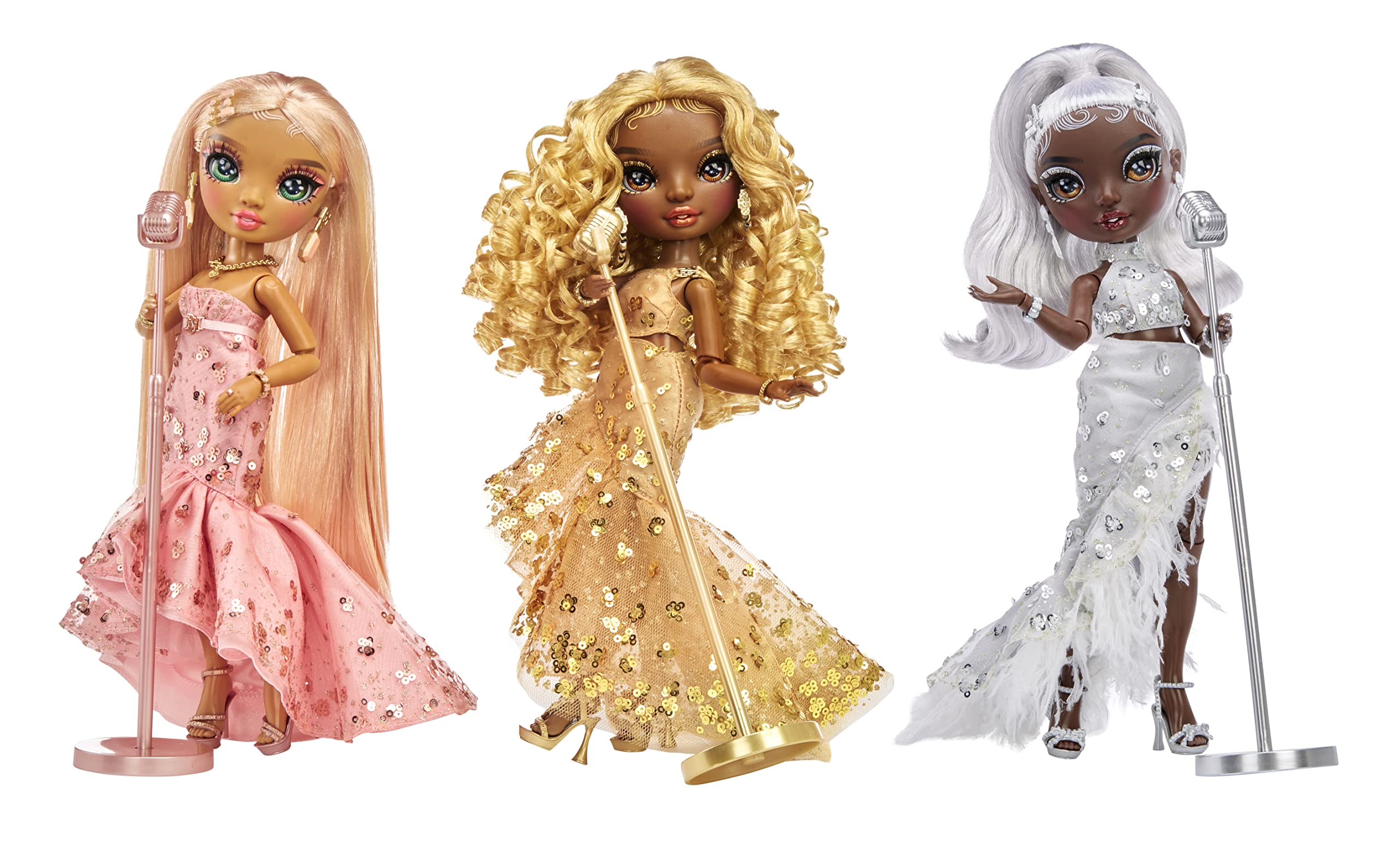 Rainbow High Rainbow Vision Rainbow Divas- Sabrina St. Cloud (Rose-Quartz Pink) Posable Fashion Doll w/ 2 Designer Outfits Mix & Match+Vanity Playset, Great Toy Gifts Kids 6-12 Years Old & Collectors