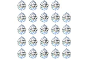 MerryNine 20mm Clear Crystal Ball Prism Sun shine catcher Rainbow Pendants Maker, Hanging Crystals Prisms for Windows, for Feng Shui, for Gift (20mm/0.79", 24)
