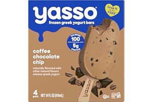 Yasso Frozen Greek Yogurt Bars Coffee Chocolate Chip Bars 4 Count for a ridiculously creamy frozen snack made with the goodness of greek yogurt 3.5fl oz