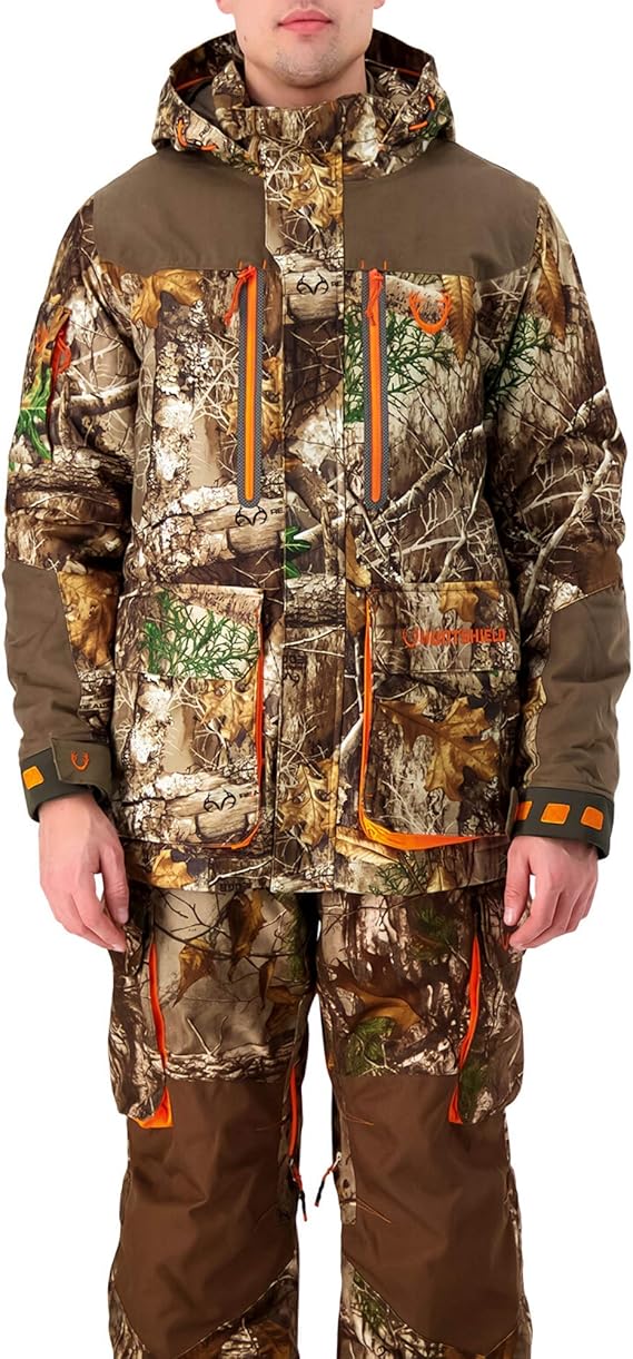 HUNTSHIELD Men’s 4in1 Hunting Parka Real Tree Xtra Insulated Water