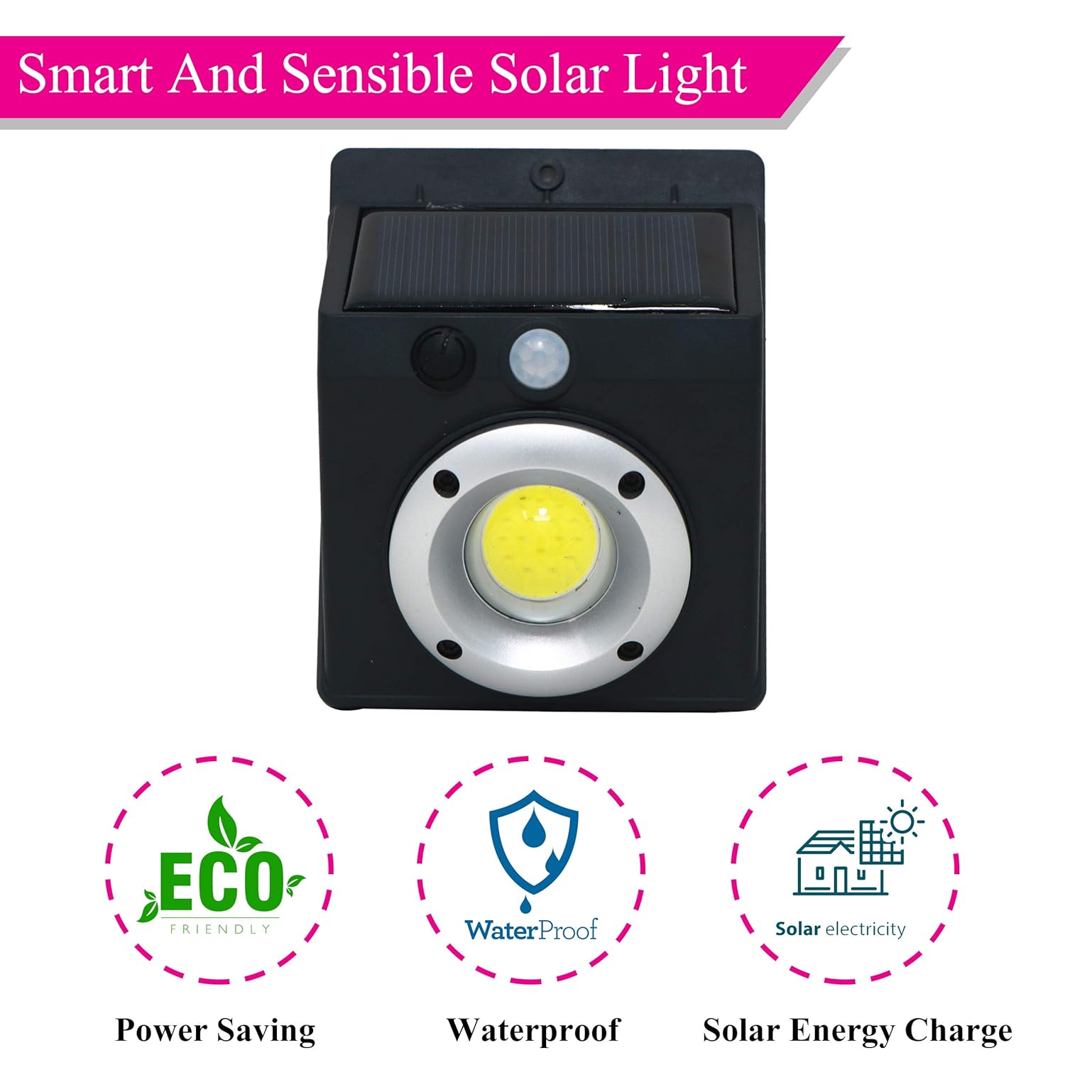 Voroly Upgraded Solar Motion Sensor Light for Outdoor Home Weatherproof