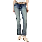 WallFlower Womens Luscious Curvy Belted Bootcut Mid-Rise Insta Stretch Juniors Jeans
