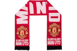 Club Licensed Manchester United 'Glory Glory' Scarf - Red - One Size