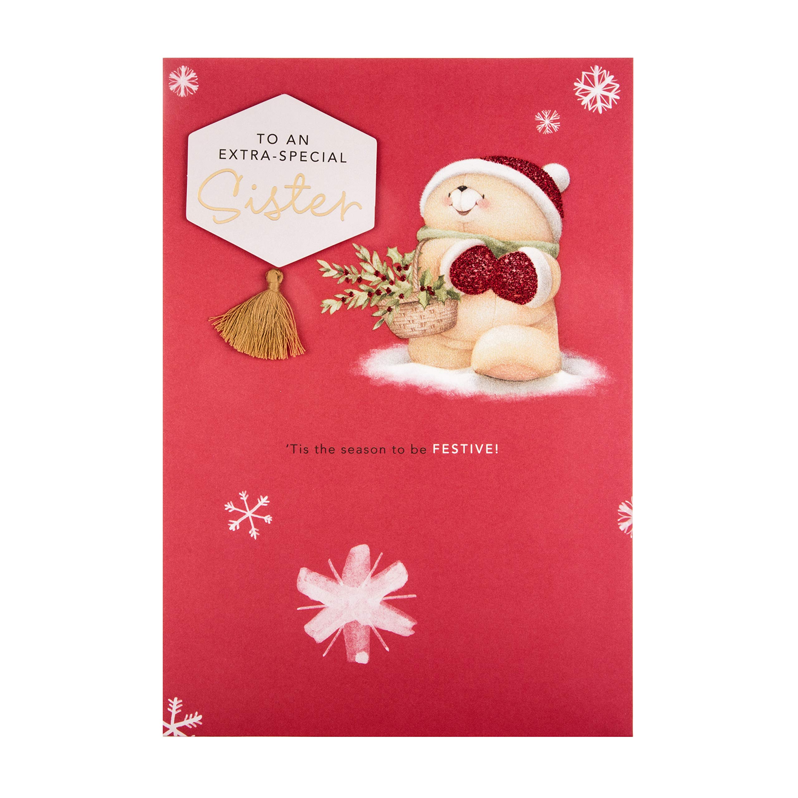 Christmas Card for Sister from Hallmark - Cute Forever Friends Design