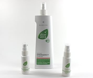 LR Aloe Vera Emergency Spray Set 400 ml inkl. 2 Nachfüllsprays (unbefüllt) für unterwegs