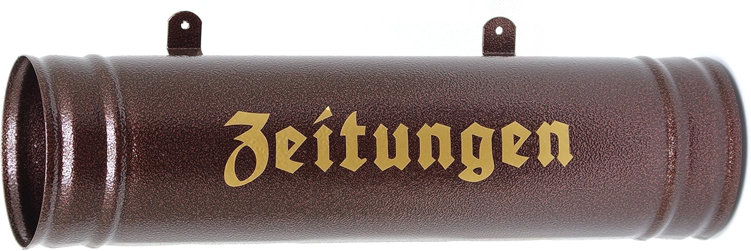 Zeitungsrolle, Zeitungsbox Neu, Farbauswahl Wetter- und UV-beständig Antic Kuppfer