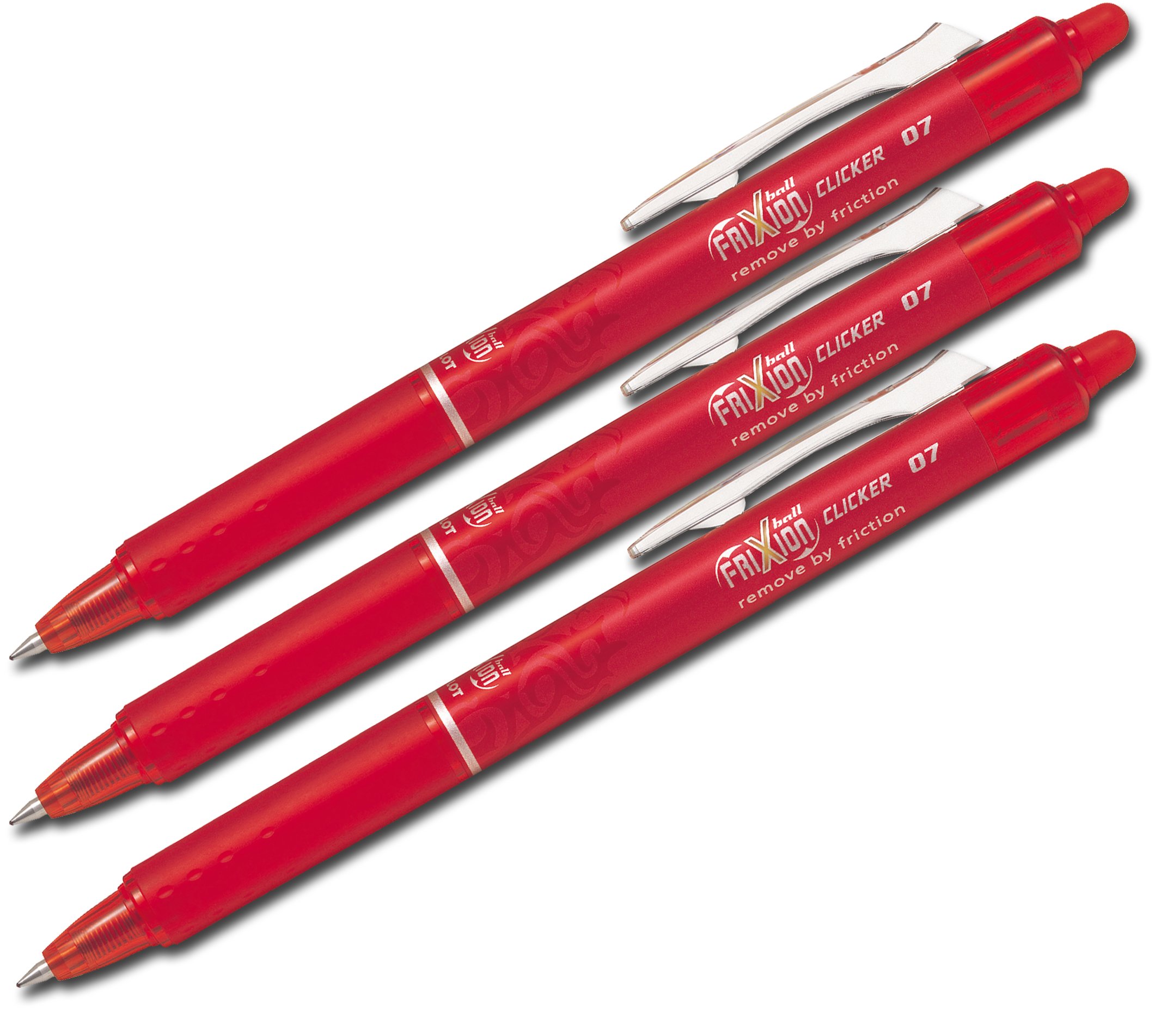Pilot Frixion Erasable Rollerball Pen – Black, Red, 3 Stifte