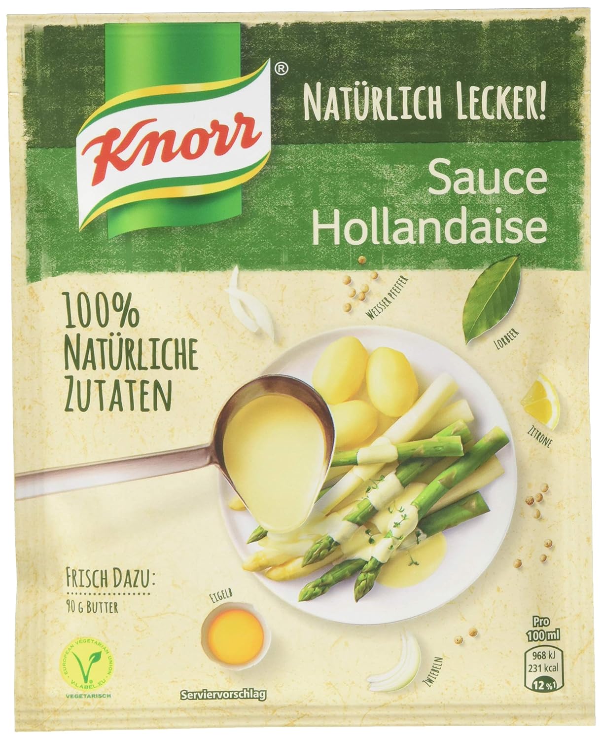 Knorr Natürlich Lecker Sauce Hollandaise, 10er Pack (10 x 250 ml