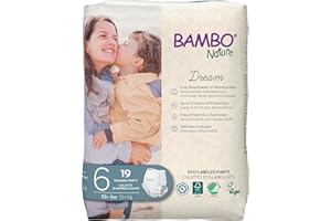 Bambo Nature Hypoallergenic Training Pants, Eco-Labelled Training Pants, Totally Chlorine-Free, Skin Friendly - Size 6 (95 Count)