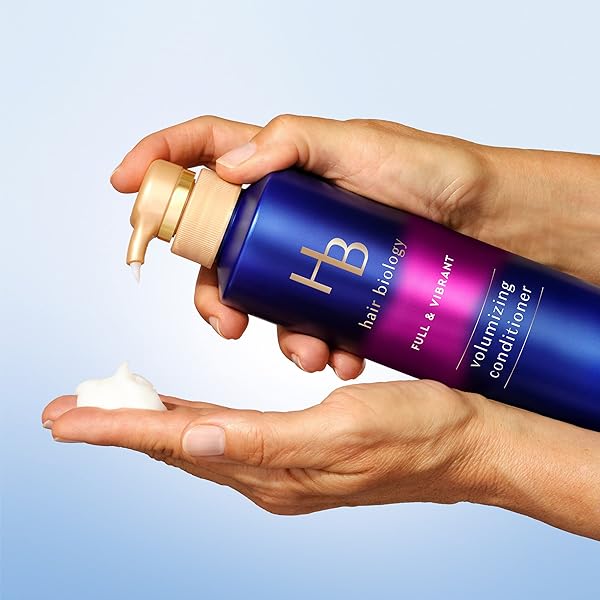 HAIR BIOLOGY BIOTIN VOLUMIZING CONDITIONER FOR THINNING, FLAT AND FINE HAIR, FIGHTS BREAKAGE AND REPLENISHES NUTRIENTS, 380 ML