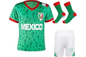 Cnins Boys & Girls Soccer Jersey Kit with Socks Set for Kids 3-14Y - Soft & Quick Dry - Vibrant Colors Sports Outfits