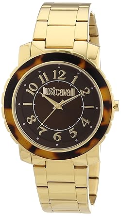 Just Cavalli Damen-Armbanduhr Feel Analog Quarz Edelstahl beschichtet R7253582501