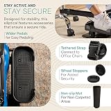 LifePro Under Desk Elliptical Exerciser with 8 Resistance Levels & Bluetooth view 6