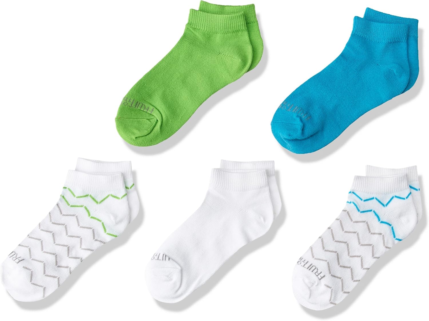 Fruit of the Loom Girls Little Everyday Essential Cushion Low Cut Socks (10 Pack): Clothing