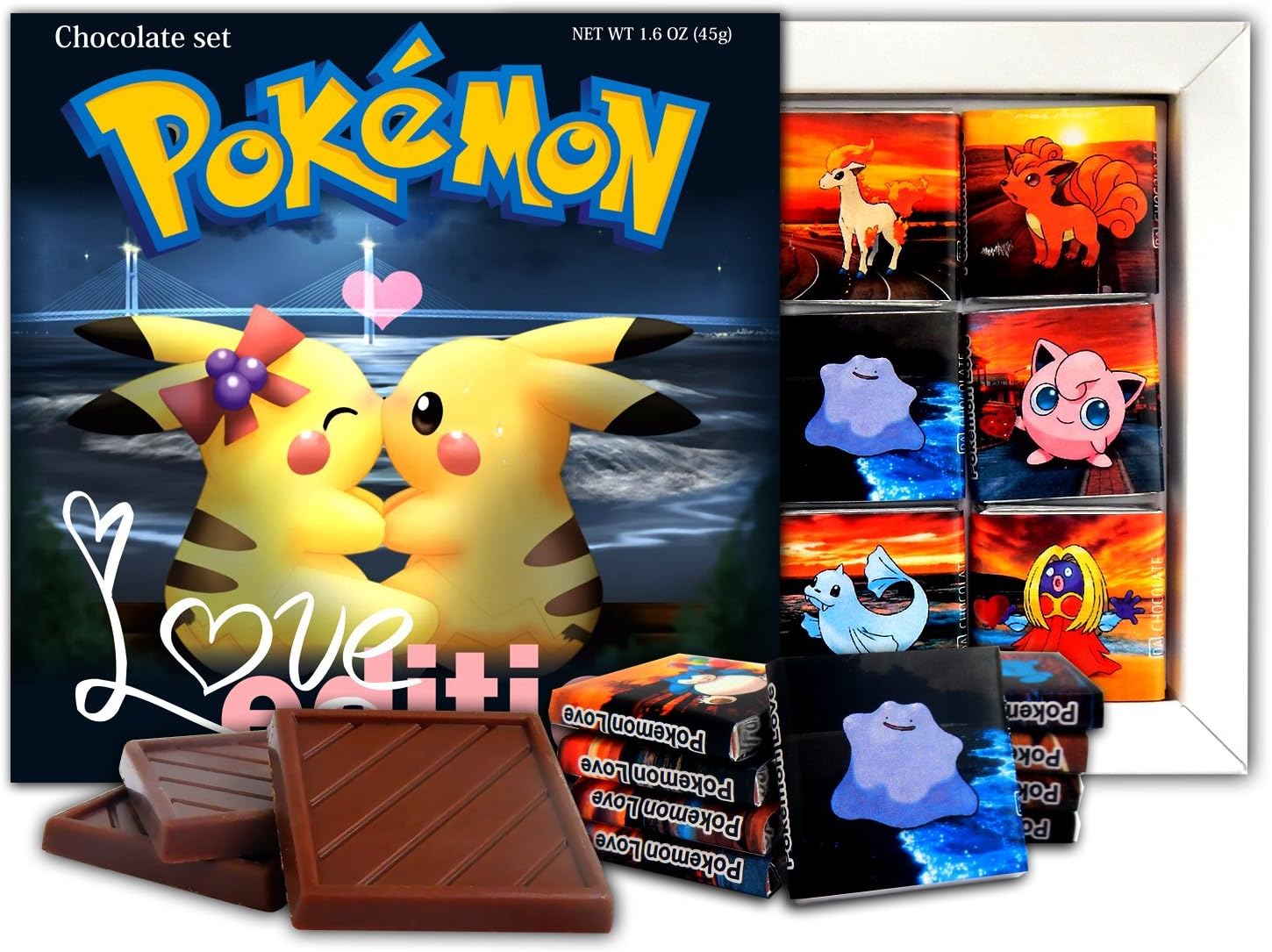 Amazon ポケモンボックスラブエディション Pokemon Box Love Edition チョコレートギフトセット 13x13cm Da Chocolate 製菓用チョコレート 通販