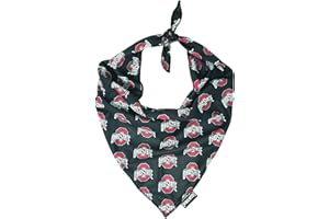 Pronto Petwear Ohio State Buckeyes Dog Cooling Bandana L Red, Black Mesh Bandana