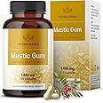 HERBAMAMA Mastic Gum Capsules 1400mg - Gut & Digestive Support with Mastic Gum Supplement - Vegan, Non-GMO Resin Digestion Capsules, 100 Caps, 50-Day Supply