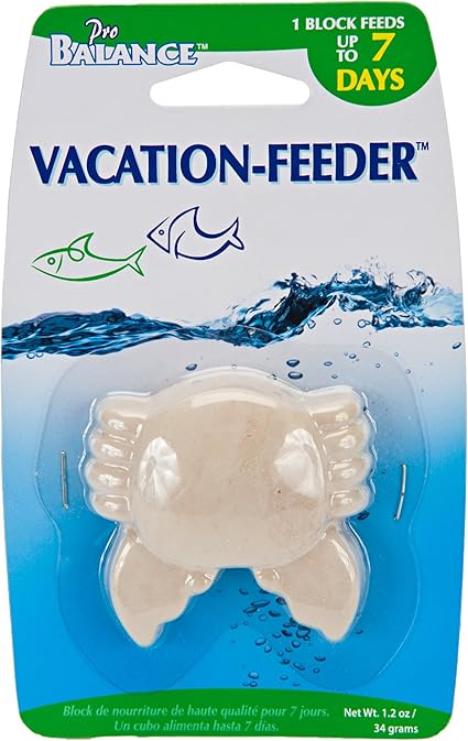 Amazon Com Penn Plax Crab Shape Vacation Fish Feeder 1 3 Oz