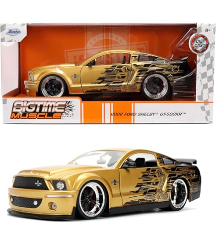 Amazon.com: Jada Big Time Muscle 1:24 2008 Ford Shelby GT-500KR
