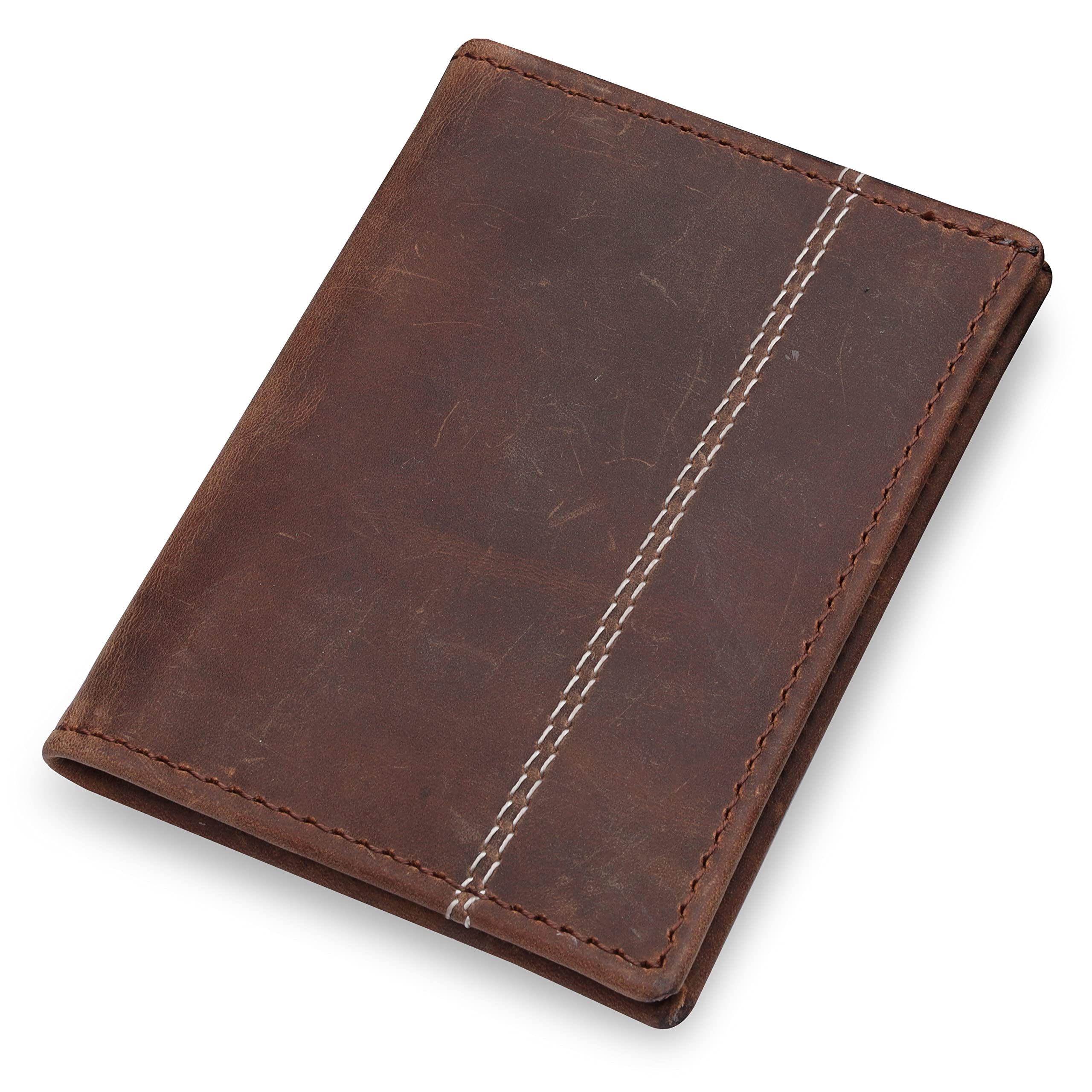 AMEHA Mens Wallet for Card Holder & Banknotes Minimalist & Slim Leather Wallets for Men RFID Blocking Men Wallet (Vintage Brown)