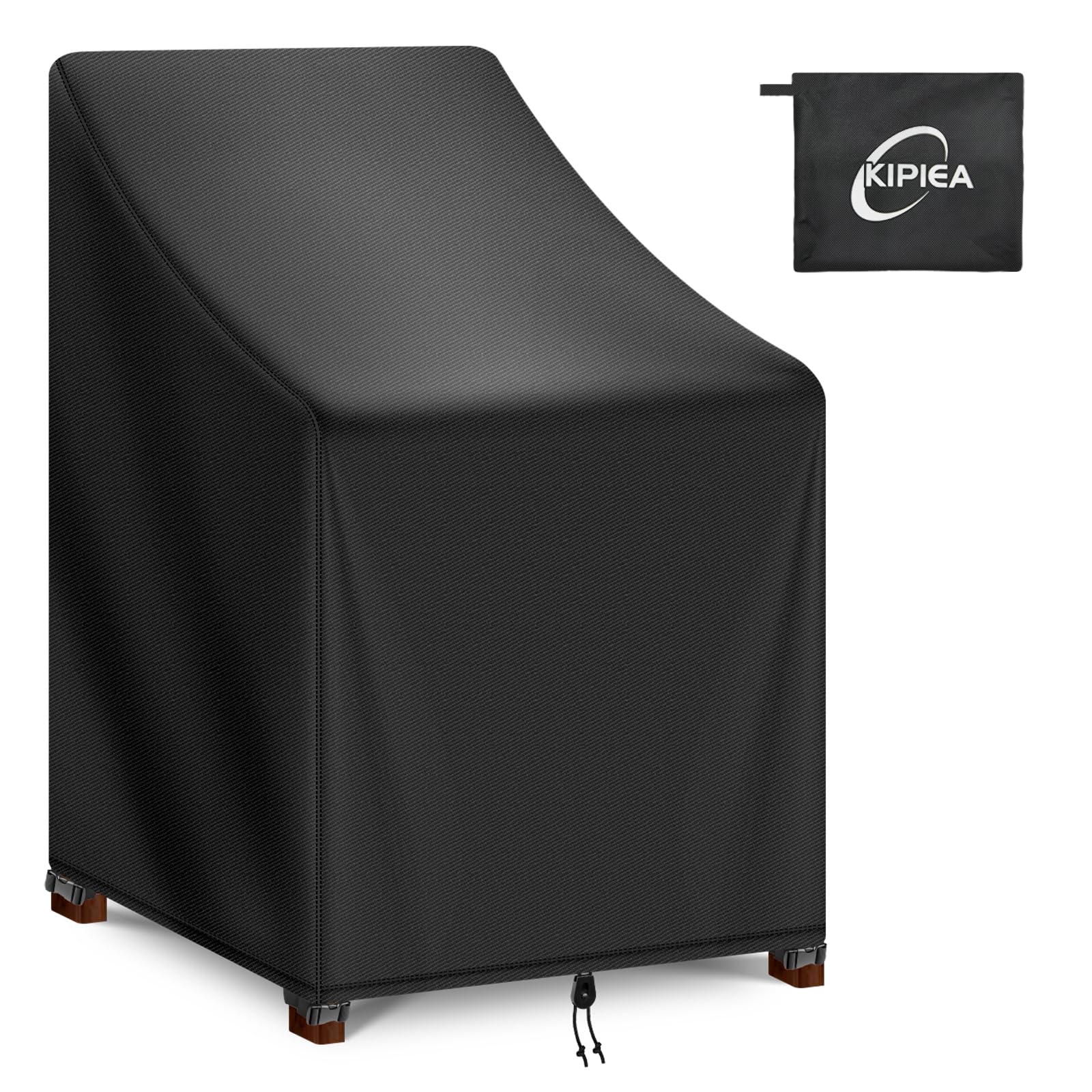 Photo 1 of Kipiea Patio Chair Covers Waterproof Winter - Heavy Duty Lawn Outdoor Furniture Chair Covers with Anti UV and No Tears, No Fading (25.5" W x 25.5" D x 47" H)