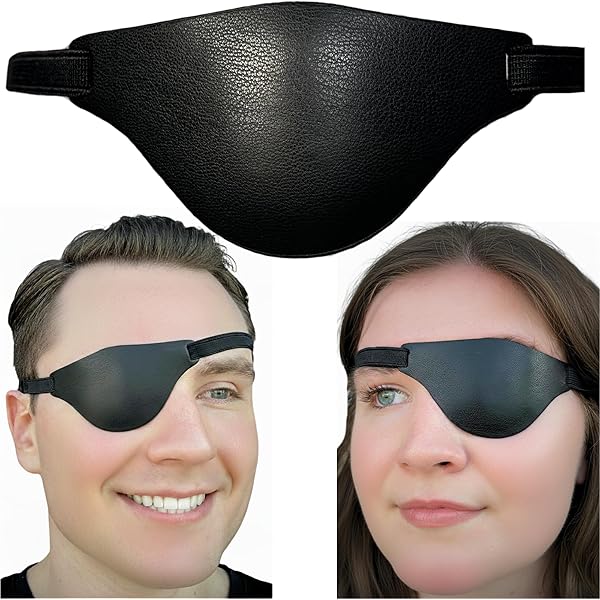 【再入荷】Black Eye Patch jk美品XL Amazon.com: Vinyl Eye Patch with Elastic Band Black Large