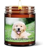 Custom Photo Candle, Many Scents to Choose from, Personalized with Your Picture & Text, Non-Toxic Soy Wax Candles, Handmade in The USA
