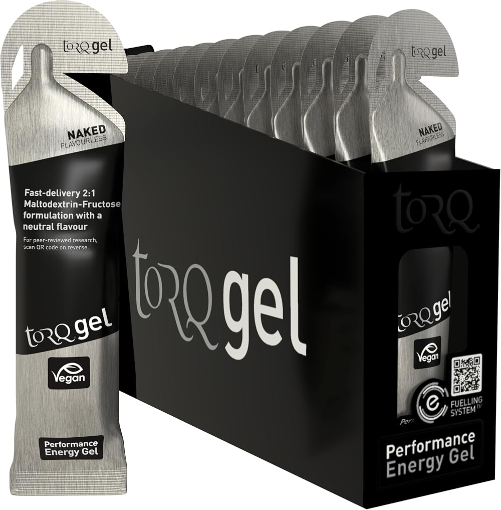 TORQ Running Gels with Electrolytes 30g Carbs 2:1 Maltodextrin:Fructose