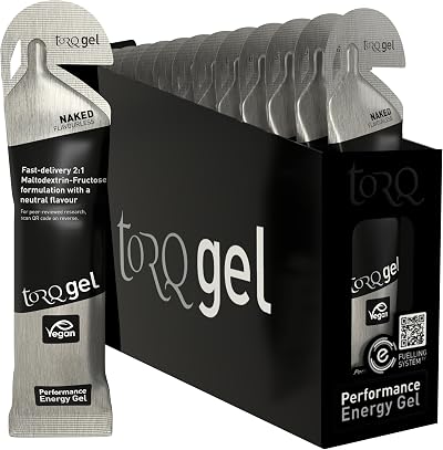 TORQ Running Gels with Electrolytes 30g Carbs 2:1 Maltodextrin:Fructose