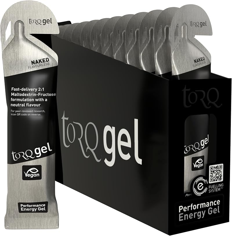 TORQ Running Gels with Electrolytes 30g Carbs 2:1 Maltodextrin:Fructose
