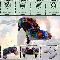Silicone Skin for Ps4 Controller, 2pcs Anti-Slip