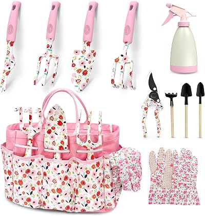 MQFORU 11 Piece Garden Tools Set with Tote Bag High Quality Aluminium