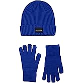 Calvin Klein boys Rib Cuff Hat and Glove Set
