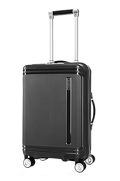 SAMSONITE Hartlan Polypropylene 55.5 cms Black Hardsided Cabin Luggage (SAM HARTLAN Spinner 55 Black)