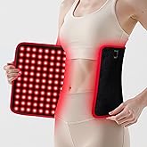 Purella Red Light Therapy Mat, 24"x 12" Large Red Light Therapy Pad with Controller, 660nm & 850nm Near Infrared Light Therapy with Timer, Pulse Mode, 242 LED Beads, Back Shoulder Joint Pain Relief