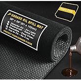 Golener Oil Spill Mat - 36”x59” Garage Floor Mat for Under Car, Absorbent Oil Mat, Rubber Floor Mats, Waterproof, Contain Liquid, Protect Garage Surface from Spills, Reusable, Washable, Durable, Black