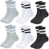 Boys Ankle Socks Seamless Kids School Uniform Socks Girls Breathable Cotton Quarter Crew Sock 3 Pairs 3/6 Pairs